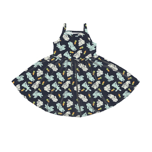 ชุดเดรสเด็กผู้หญิงผ้าไหมนุ่มแบบลำลองสำหรับฤดูร้อน รุ่น BQ-526-XXM สายเดี่ยวทรงเอไลน์ - Product Image 6