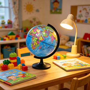 Globe terrestre rotatif géographique de haute qualité, modèle pédagogique de 6 pouces, vente en gros directe d'usine - Product Image 6