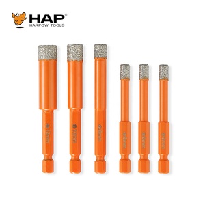 Foret diamanté brasé sous vide en acier, diamètre 10 mm, nickelé, longueur 60 mm, pour le perçage de la <span class=keywords><strong>maçonnerie</strong></span>, des carreaux de porcelaine et du marbre - Product Image 5