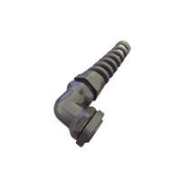 Connecteur coudé à angle de 90 degrés WZUMER Presse-étoupes en spirale en nylon