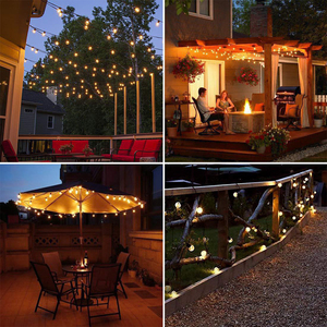 Cadena de luces <span class=keywords><strong>LED</strong></span> solares IP65, nuevas luces decorativas de jardín para exteriores de 10M/20M para festivales, bodas, fiestas, eventos, Día de San Valentín - Product Image 6