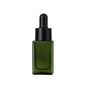 Flacon compte-gouttes carré de luxe 10ml 15ml 30ml pour soins de la peau, contenant vide pour sérum et huile, emballage en verre coloré - Product Image 2
