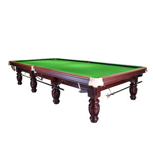 Table de snooker de tournoi en gros de 12 pieds et 10 pieds, pieds en bois massif <span class=keywords><strong>pour</strong></span> le jeu à domicile, <span class=keywords><strong>pour</strong></span> les joueurs de billard américains - Product Image 1