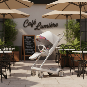 Nouvelle arrivée : système de <span class=keywords><strong>poussette</strong></span> pliable et légère, système de voyage, tricycle pour bébé, poussettes, marcheurs, porte-bébés, PVC/tricoté - Product Image 5