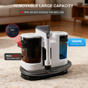 <span class=keywords><strong>Nettoyeur</strong></span> <span class=keywords><strong>vapeur</strong></span> <span class=keywords><strong>pour</strong></span> tapis Haozhushou, électrique, portable, avec 2 barres de pression <span class=keywords><strong>vapeur</strong></span> et eau chaude/froide, réservoir de 1,8 L, <span class=keywords><strong>pour</strong></span> usage domestique - Product Image 2
