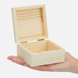 Organizador de joyas de madera de pino natural para mujer para decoración del hogar para almacenamiento de regalos y baratijas - Product Image 1