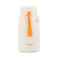 Bouteille d'eau isotherme portable de 400 ml, nouveau style, mignonne, en acier inoxydable 304, avec corde