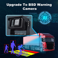 Caméra de recul étanche OEM pour camion, bus, remorque, vision nocturne AI 1080P CVBS AHD, angle réglable, caméra de recul avec LED IR