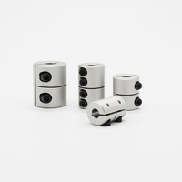 Accouplement rigide en aluminium à fixation par collier de serrage de 10 mm à 12 mm, diamètre 32 mm x longueur 45 mm, connecteur d'arbre de moteur pour machines CNC