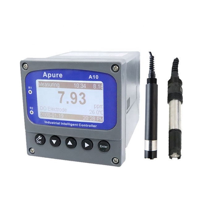 Apure Low Digital Online Aquaculture Dissolved Oxygen Meter Controller with Sensor/probe