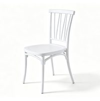 Chaise empilable en plastique blanc, chaise pour hôtel, banquet, mariage, événementiel, vente en gros et location pour fêtes