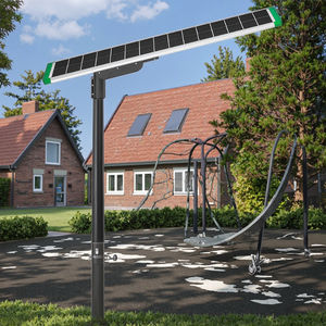 Venta directa de fábrica Mejor precio Farola solar Nuevo modelo 80W Farola solar todo en uno para proyectos gubernamentales - Product Image 5