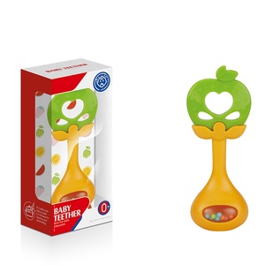 Juguete Sensorial Educativo para Bebés, <span class=keywords><strong>Mordedor</strong></span> de Silicona de Grado Alimenticio, Sonajero Suave con Forma de Frutas - Product Image 5