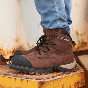 Vente chaude Goodyear welt bottes de travail de construction antidérapantes chaussures de sneaker, chaussures de sécurité de marque industrielle marron - Product Image 3