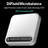 Balance à café intelligente Bluetooth DiFluid 2000g 0.1g, balance numérique blanche pour expresso, balance de cuisine pour barista, café, torréfacteur