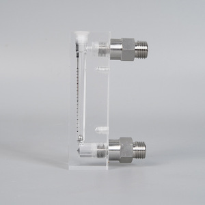 Débitmètre de liquide de type panneau en acier inoxydable de haute précision, durable, filetage externe, mesure de l'eau, de l'huile, des fluides, personnalisable OEM - Product Image 1
