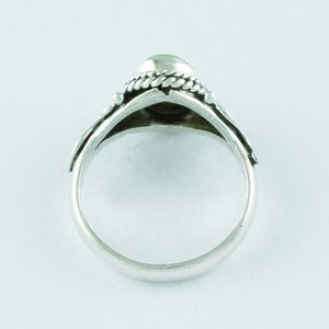 Beautiful Green Copper <b>Turquoise</b> Stone Handmade 925 Sterling Silver <b>Ring</b> Wholesaler India - Product Image 4