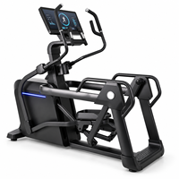 K-FIT GSK4 Cross-trainer à suspension commercial avec écran tactile intelligent, application Bluetooth, charge sans fil, 180 kg, appareil de cardio-training pour la maison