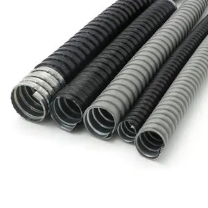 wholesale 1mm-150mm liquid tight metal electrical hose PVC coated metal flexible conduit