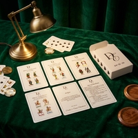 Cartes à jouer personnalisées en gros, design sur mesure, impression couleur CMYK, jeu de cartes de poker personnalisé, taille personnalisée avec boîte en papier