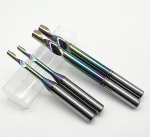 Fresa de Carburo de un Solo Filo en Espiral, Recubrimiento DLC Colorido, Herramienta de Corte de Mecanizado de Precisión, Duradera, para Aluminio CNC - Product Image 5