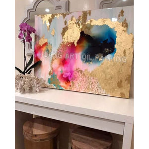 Doratura su tela <span class=keywords><strong>pittura</strong></span> High Skills Painter Team fornire direttamente <span class=keywords><strong>pittura</strong></span> a olio con decorazioni colorate viola <span class=keywords><strong>oro</strong></span> astratto di alta qualità - Product Image 5