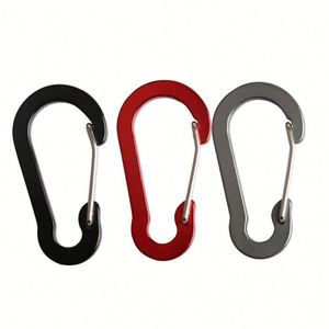 Large <b>Clip</b> Aluminum Lightweight and Carabiner <b>Clips</b> for Keys Fishing Camping Gourd Shaped Spring Buckle <b>Hook</b> Promotion - Product Image 1