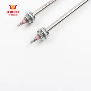 Wenxin 270Mm Long Electric Industrial Heating Element 220V 12Kw Water Oil Flanged Immersion Tank Tube Heater