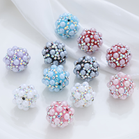 Perles de luxe en strass AB, cristaux en vrac, fournitures de perlage, fabrication de bijoux pour chaînes de téléphone DIY, multicolores, vente en gros