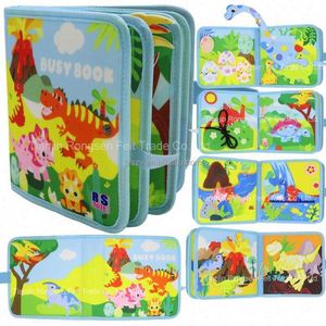 Libro Sensorial de Fieltro con Diseño de Dinosaurio, 8 Páginas, el Mejor Regalo para Niños, Juguetes de Preaprendizaje - Product Image 3