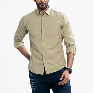 Camisa Casual para Hombre de Manga Larga, Transpirable, de Color Sólido, con Corte Holgado, Tela Suave y Bolsillo en el Pecho, Ideal para Usar en Capas en el Día a Día - Product Image 6