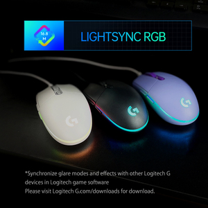 Logitech G102 Second Generation Wired Gaming <b>USB</b> Optical <b>Mouse</b> RGB LIGHTSYNC 8000 DPI 6 Buttons <b>Mouse</b> - Product Image 6