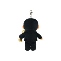 Llavero de Peluche Personalizado de Rapper con Trofeo Dorado, Muñeco de Peluche Suave con Clip Metálico para Mochilas, Regalos Coleccionables
