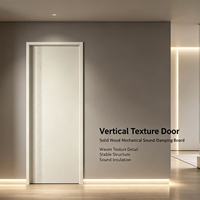 Portes intérieures battantes en MDF écologique, isolation acoustique, finition résistante à l'eau, design moderne, chambre à coucher, résidentiel, commercial