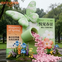 Plante gonflable lumineuse personnalisée, personnage de dessin animé et mascotte pour la décoration artistique des centres commerciaux