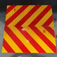Lámina Galvanizada de PVC, Tira Reflectante con Impresión Eco Solvente, Señalización Reflectante Chevron para Vehículos Largos