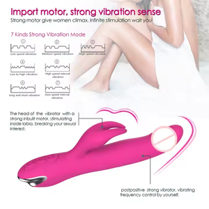 Premium Konijnenvibrator Voor Vrouwen-Dubbele Stimulatie Clitoris G-Spot Vibrerende Stimulator 10 Snelheden Met Fluisterstille Technologie - Product Image 3