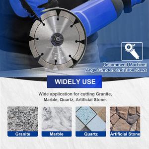 شفرة منشار جرانيت ماسية مجزأة شفرة قطع دائرية لقطع العجلات قطع كوارتز رخامية ، - Product Image 5