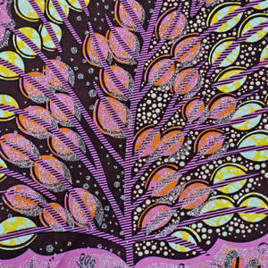 Tissu Wax à Imprimé Africain - Vente en Gros Coton Wax pour Chemises Rideaux Sacs | <span class=keywords><strong>Pagne</strong></span> pour Filles & Garçons avec Paillettes Dorées Scintillantes - Product Image 5