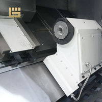 Centro de Torneado CNC Horizontal de Precisión, Máquina de Torneado y Fresado de Alta Resistencia con Sistema de Control GSK Fanuc, Torno CNC