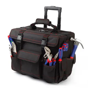 حقيبة أدوات متدحرجة حقيبة أدوات متينة حقيبة عربة مع عجلات