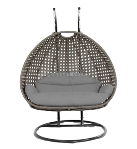 2023 mobilier extérieur en rotin <span class=keywords><strong>romantique</strong></span>, <span class=keywords><strong>chaise</strong></span> balançoire double suspendue oeuf - Product Image 1