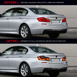 مصابيح خلفية DK <span class=keywords><strong>Motion</strong></span> LED معدلة لسيارات BMW الفئة الخامسة F10 F18 موديلات 2011-2017، إضاءة خلفية للسيارة وملحقات BMW 520i 523i 528i - Product Image 2