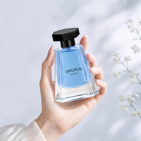 Recycelbare Umweltfreundliche Neue Design 30ml Klare Pyramidenförmige Glas-Parfümflasche mit Pumpzerstäuber und Individueller Verpackung