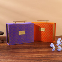 Boîte Cadeau Portable Personnalisée de Luxe avec Poignée, Écologique et Haut de Gamme, Gaufrage pour Cadeaux d'Anniversaire et de Saint-Valentin