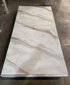 1220x2440mm alternative Wand UV-Marmorplatte in VAE Durchmesser Dekor platte modern für Türen Badezimmer Wände PVC-Marmorplatte - Product Image 4