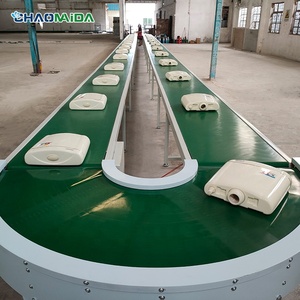 Bandtransportband 90 Graden Kromme Straal Kleine Voedselitems Cakes Kartons Landbouwmijnindustrie - Product Image 1