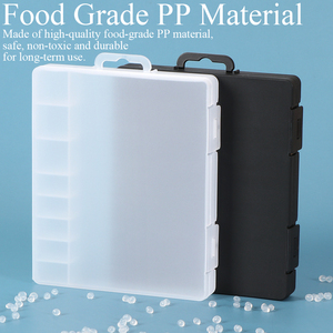 SUNSHING Multi Compartment Plastic Storage Container Component Organizer with Dividers for Screws <b>Small</b> Parts Partition <b>Box</b> - Product Image 3