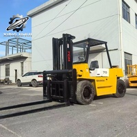 Chariot élévateur TCM FD70 7 tonnes à performance stable, largeur de fourche 150 mm, longueur de fourche 1220 mm, équipement industriel de manutention des matériaux