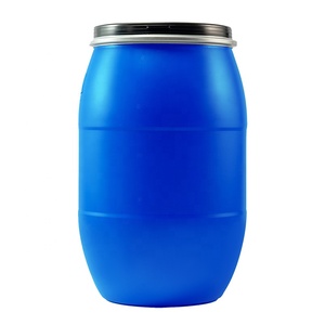 120 Liters 33 Gallons Plastic Barrel Drum HDPE Open Top Blue Plastic Drum